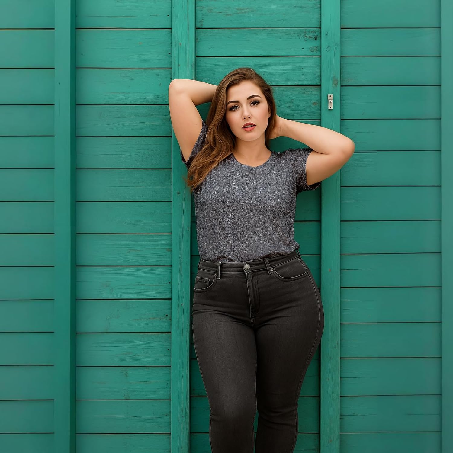 Women's Plus Size Crew Neck Short Sleeve T-Shirt Summer Lightweight Tops for Women Casual Loose Tees Soft - Image 4