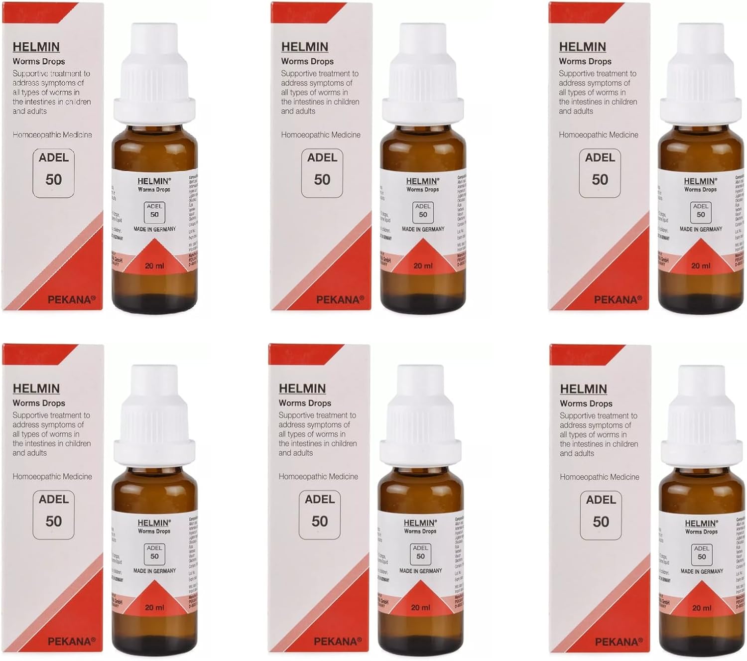 ADEL - 50 Single Homeopathic Remedies (Pack of 6) - by Healthcart_17