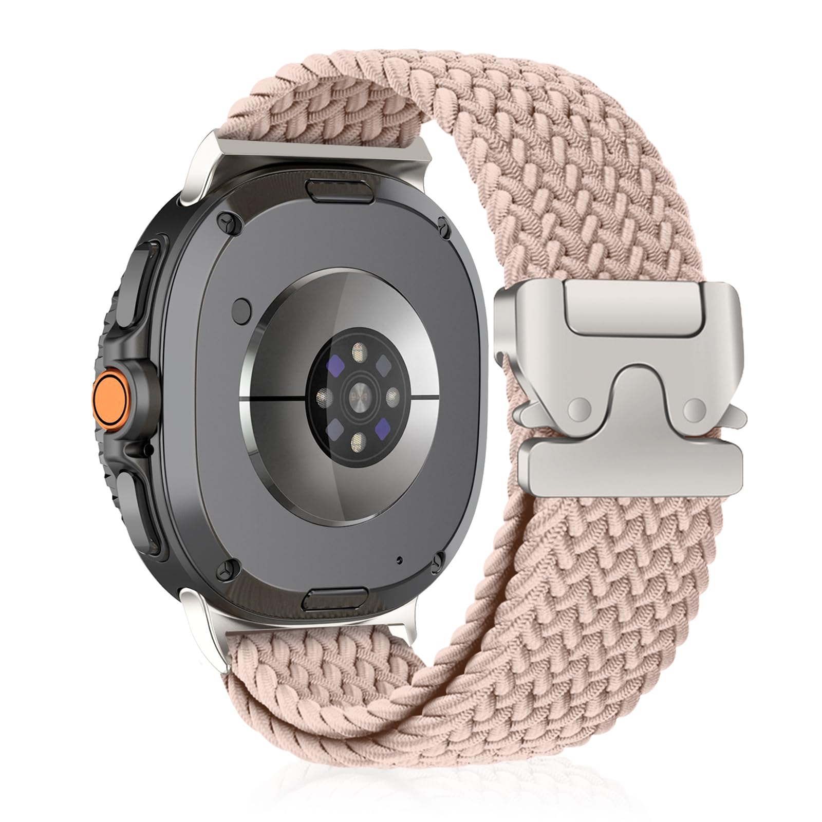 CiimWaa Geflochtenes Armband für Samsung Galaxy Watch 8 40mm 44mm/ Galaxy Watch8 Classic 46mm 2025 Damen/Herren, Elastisch Weich Sport Nylon Armbänder für galaxy Watch8 Classic