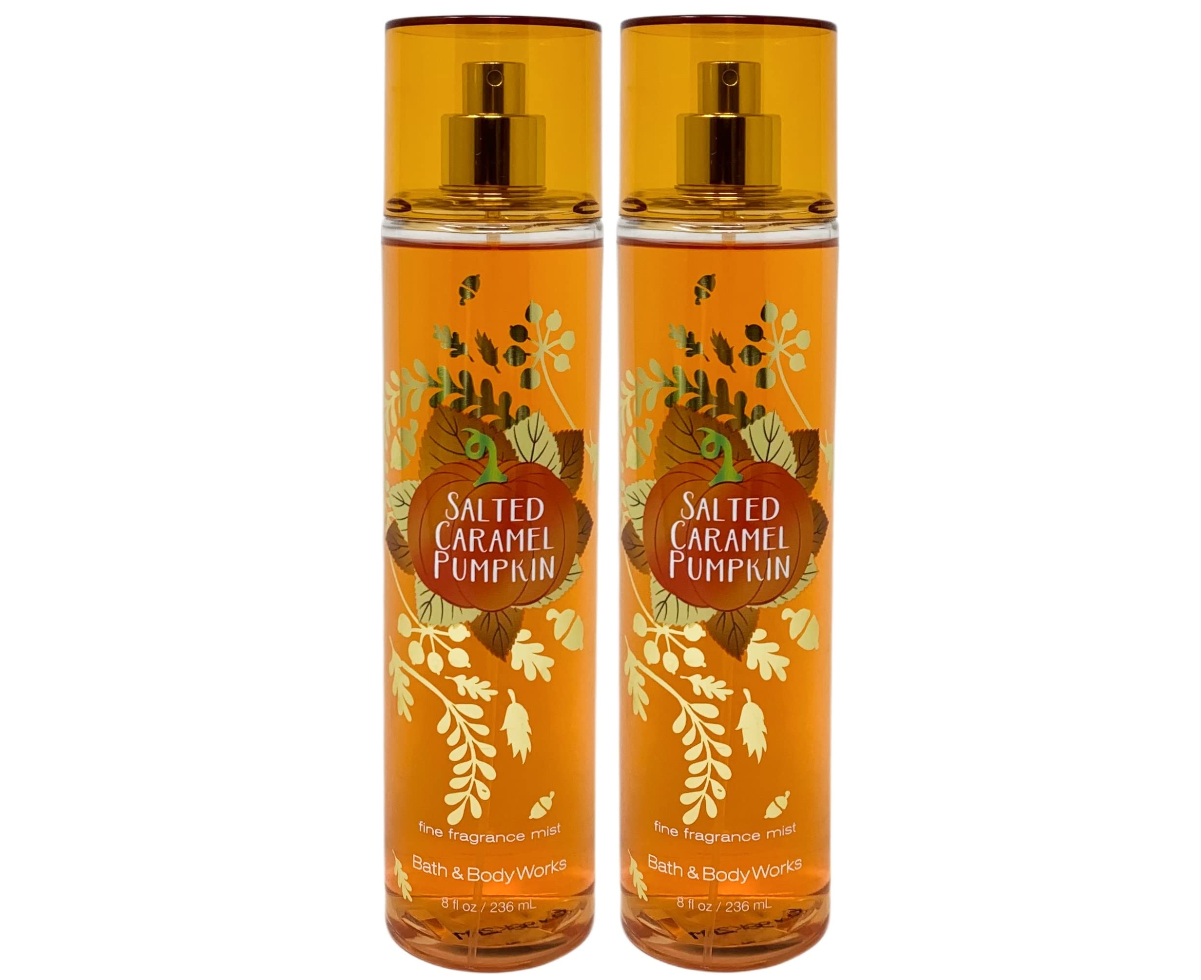 Bath Salted Caramel Pumpkin Fine Fragrance Mist Duo Gift Set - Full Size