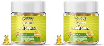 Validus Vitamin D3 1000 Iu K2 50 Mcg 60 Gummies 2 paketi