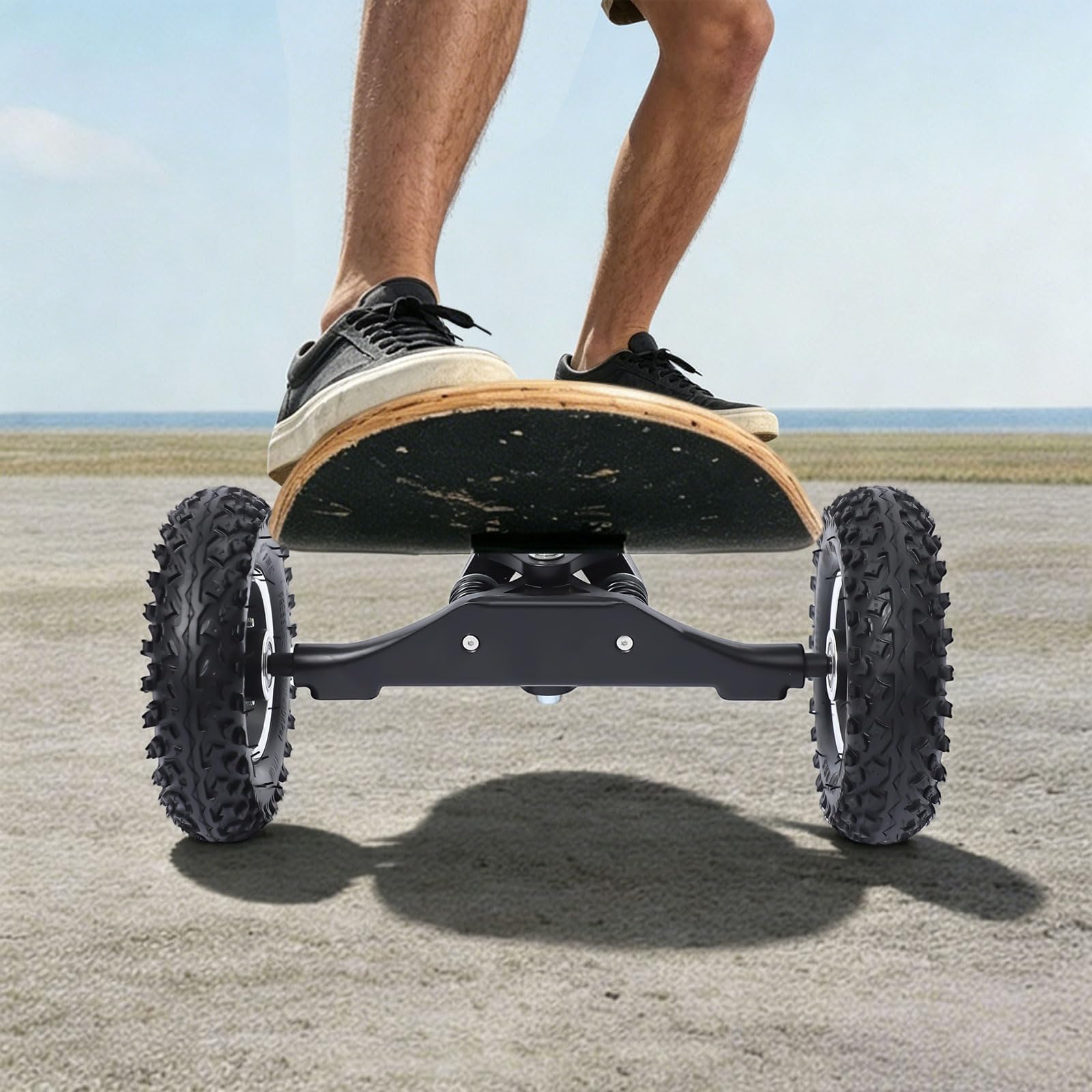 Set di pneumatici da 8 pollici per set di ruote, pneumatici con supporto, 2 pneumatici per scooter in lega di alluminio, pneumatici pieni senza aria con supporto - profili antiscivolo, ammortizzatori