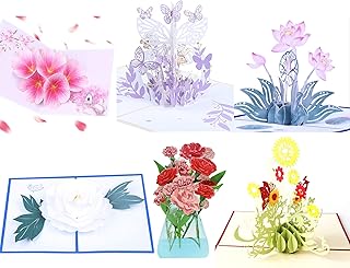 WESAPPINC 6Pack 3D Greeting cards Christmas Cards Pop Up Holiday Postcar...
