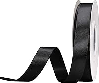 Vista 121 de YAMA Cinta de satén de doble cara, 7/8 pulgadas, 25 yardas para envolver regalos, color rosa