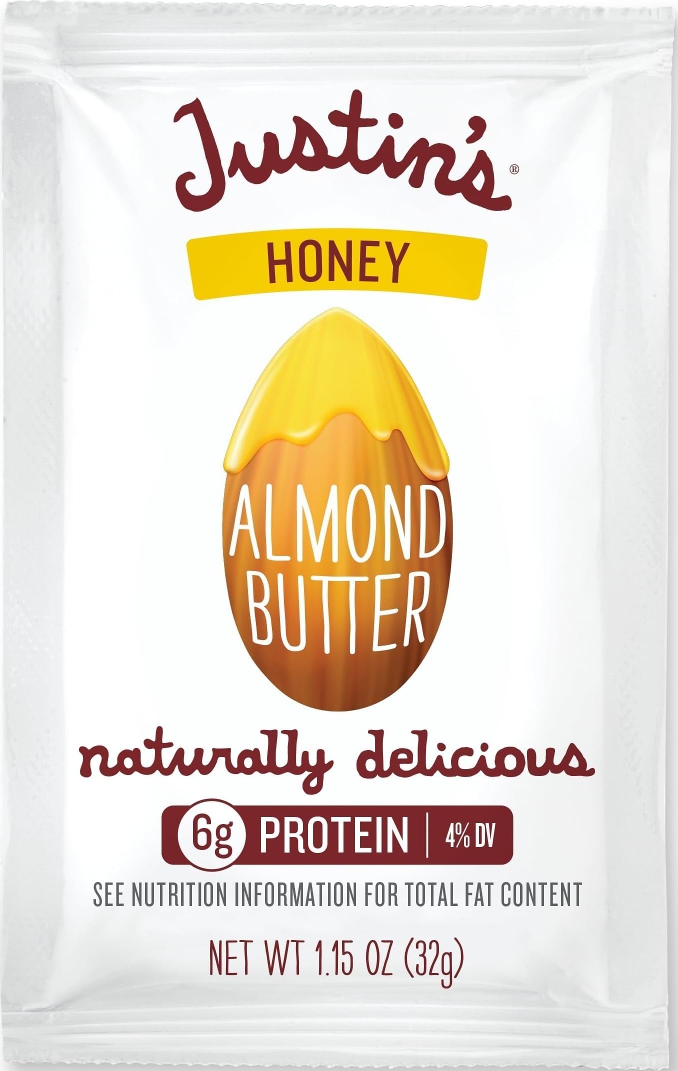Natural Honey Almond Butter,1.15 Ounce Squeeze Packs