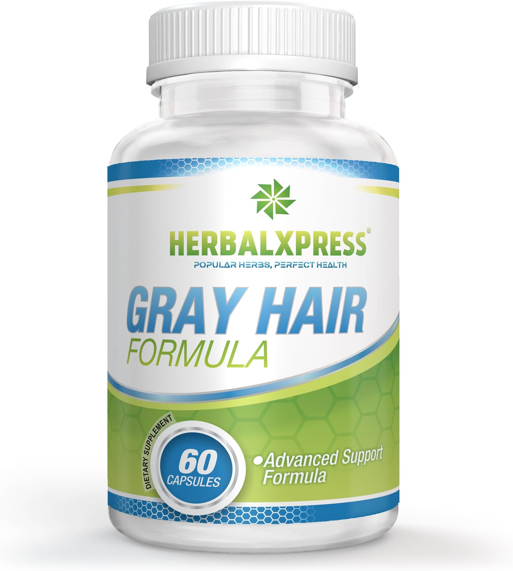 Herbalxpress Anti-Gray Hair Formula 60 Capsules – How Herbalxpress Gray Hair Supplement Can Permanently Rid You of Those Pesky Grays.