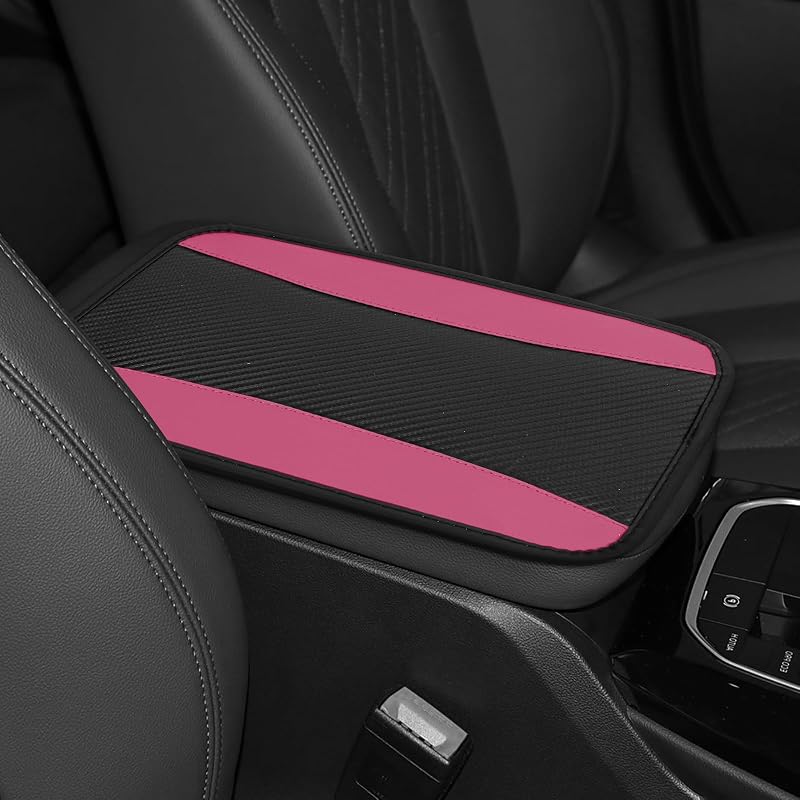 Capa para Console Central Hovom em Couro PU Rosa – 32,00 x 19,51 cm