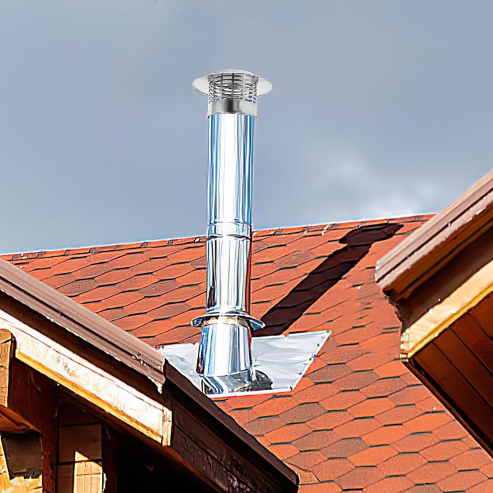 Comignoli - Cappucci Antipioggia Tetto Rotondo, Mobili Da Soffitto Per Una Migliore Ventilazione | Parti Di Ricambio Del Coperchio Del Condotto Di Scarico 'aria Del Coperchio Dello Sfiato HVAC In