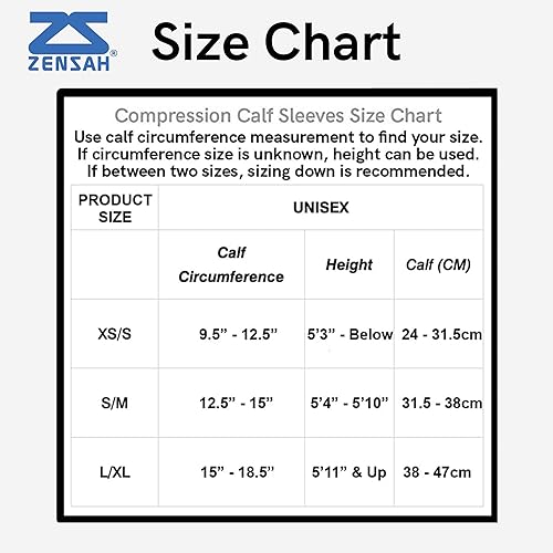Miniatura 4 de Zensah - Mangas de compresión para pierna - Espinillera, manga de compresión de pantorrilla para hombre y mujer