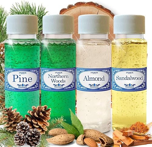 The Woods - Fragancias concentradas de 20 onzas líquidas pino bosque del norte almendras y sándalo para uso en aspiradoras de agua como Hyla
