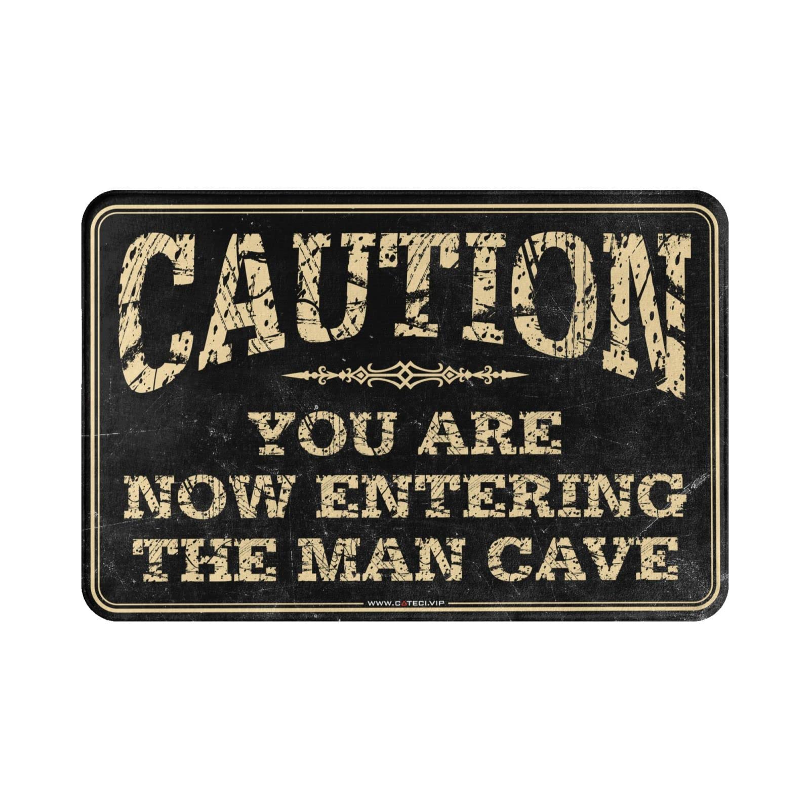 COTECI Zerbino con scritta "Welcome to Outside Entry Caution!" You Are Now Entering The Man Cave Mat Friends Zerbino Welcome to the Shitshow Zerbino (dimensioni: 65 x 90 cm)