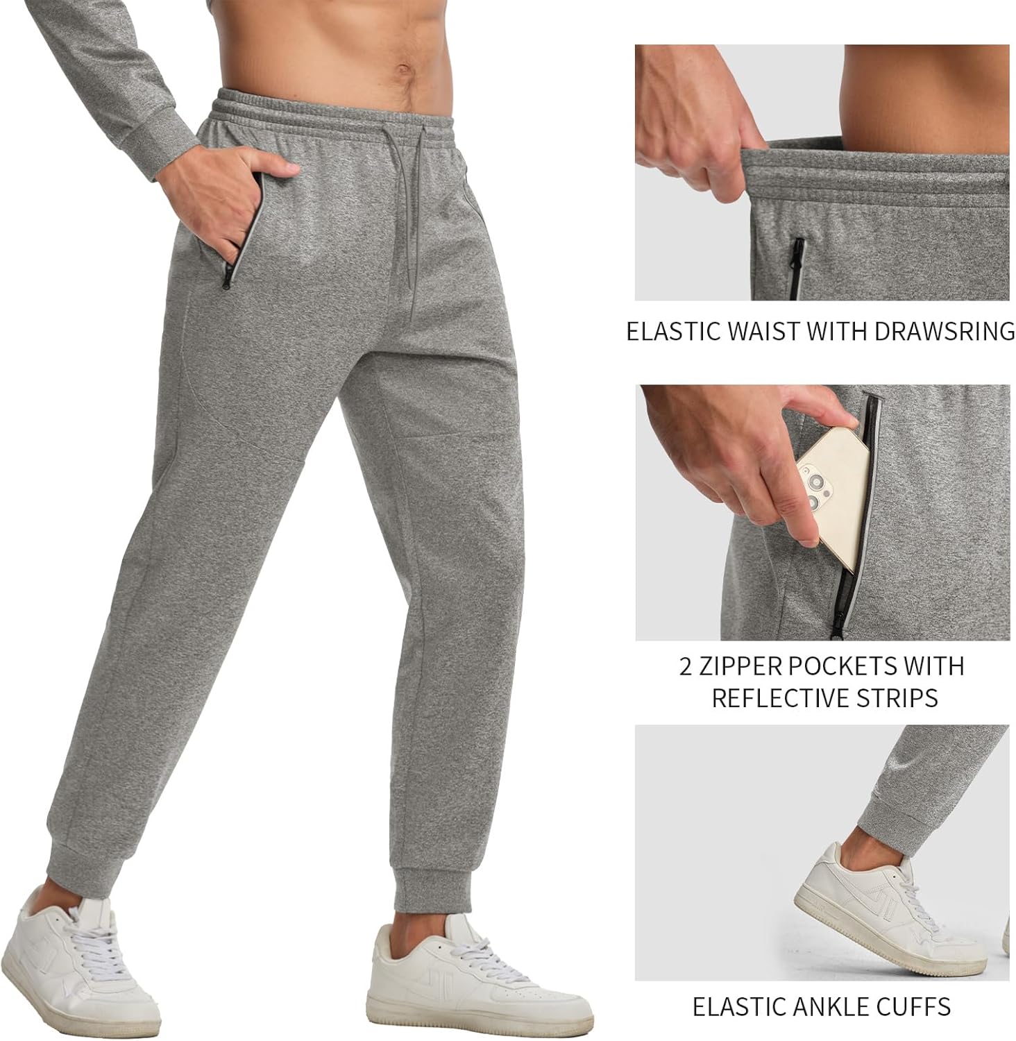 Rdruko Men's Tracksuits Sweatsuits 2 Piece Set Jogging Athletic Hoodie and Sweatpants Set for Men