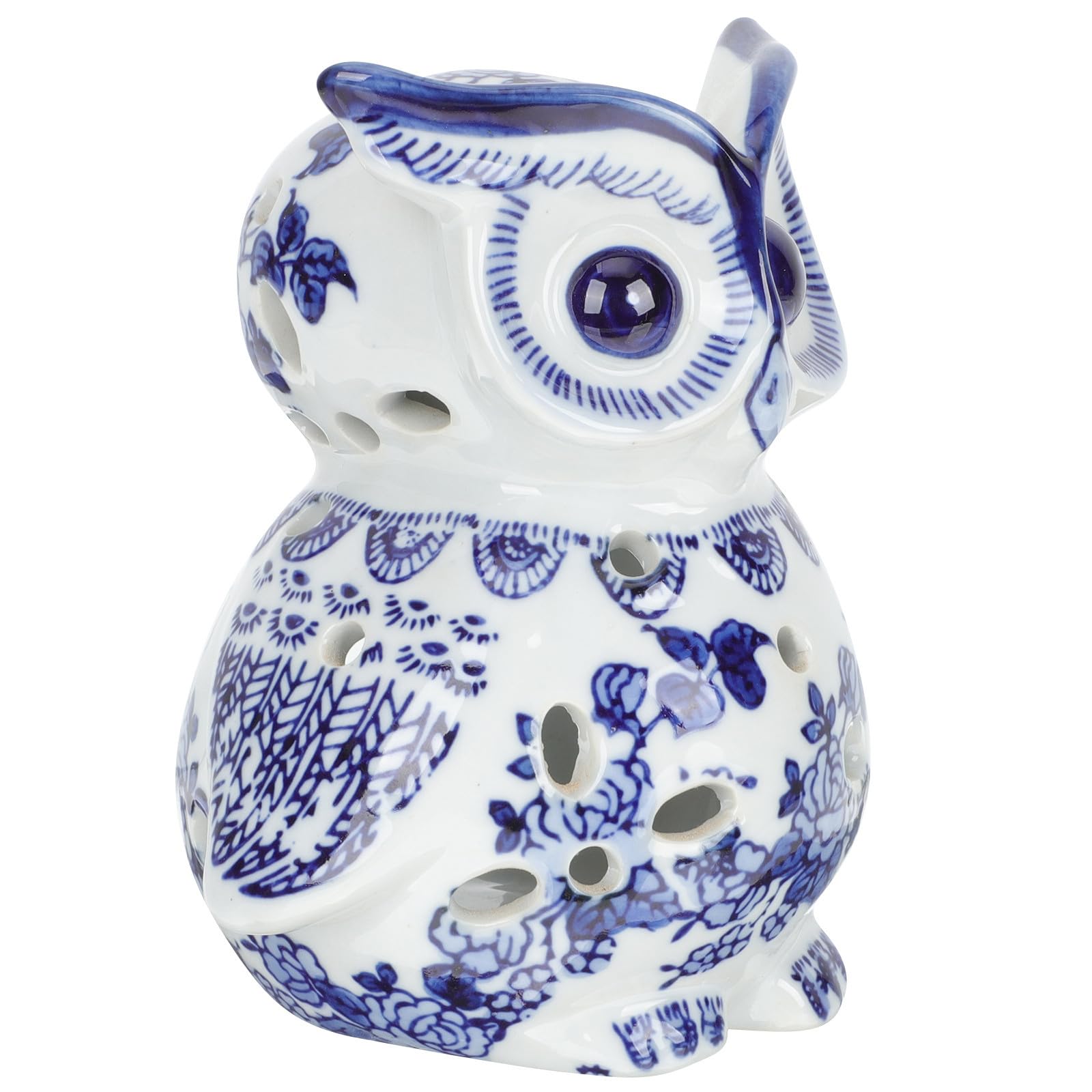 Bougeoir hibou en céramique artisanat original pour cadeau de couple