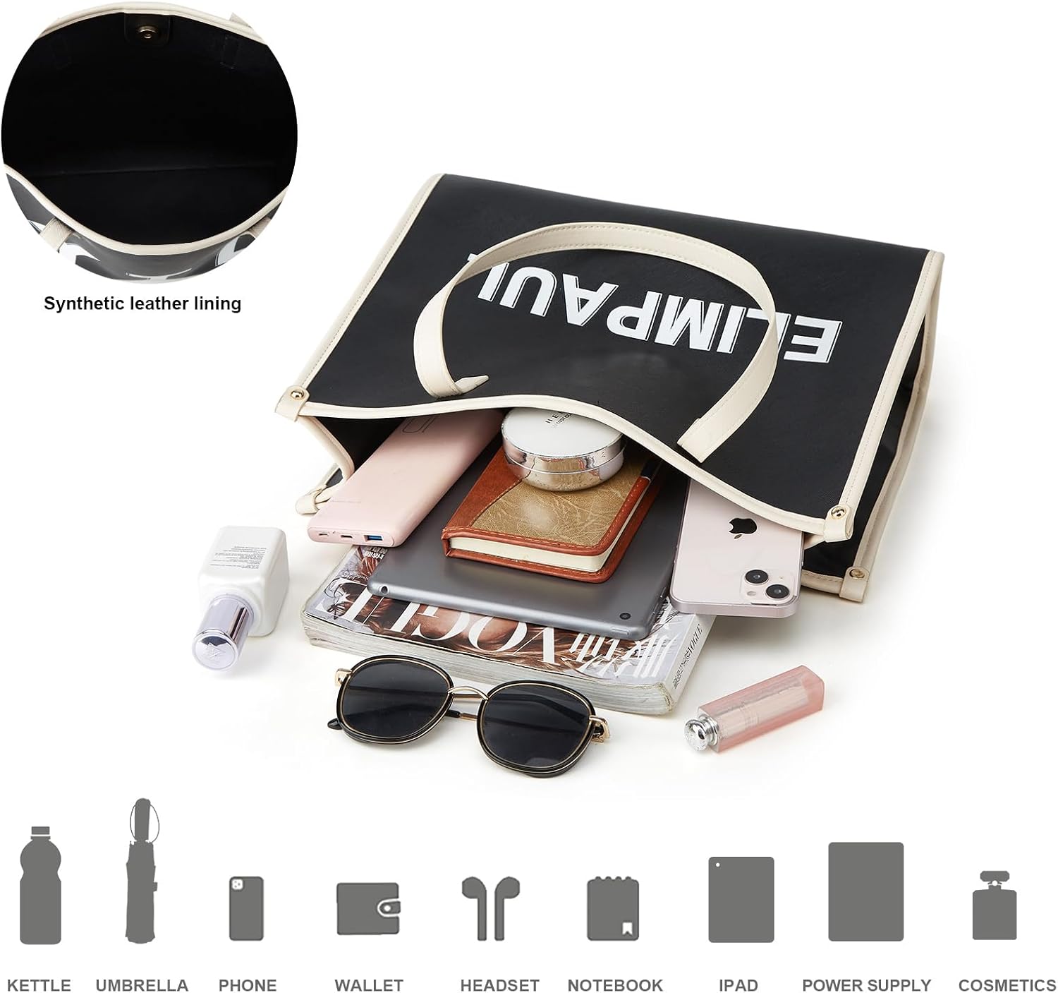 Women Fashion Handbag Wallet Tote Bag Shoulder Bag Top Handle Satchel Purse Set