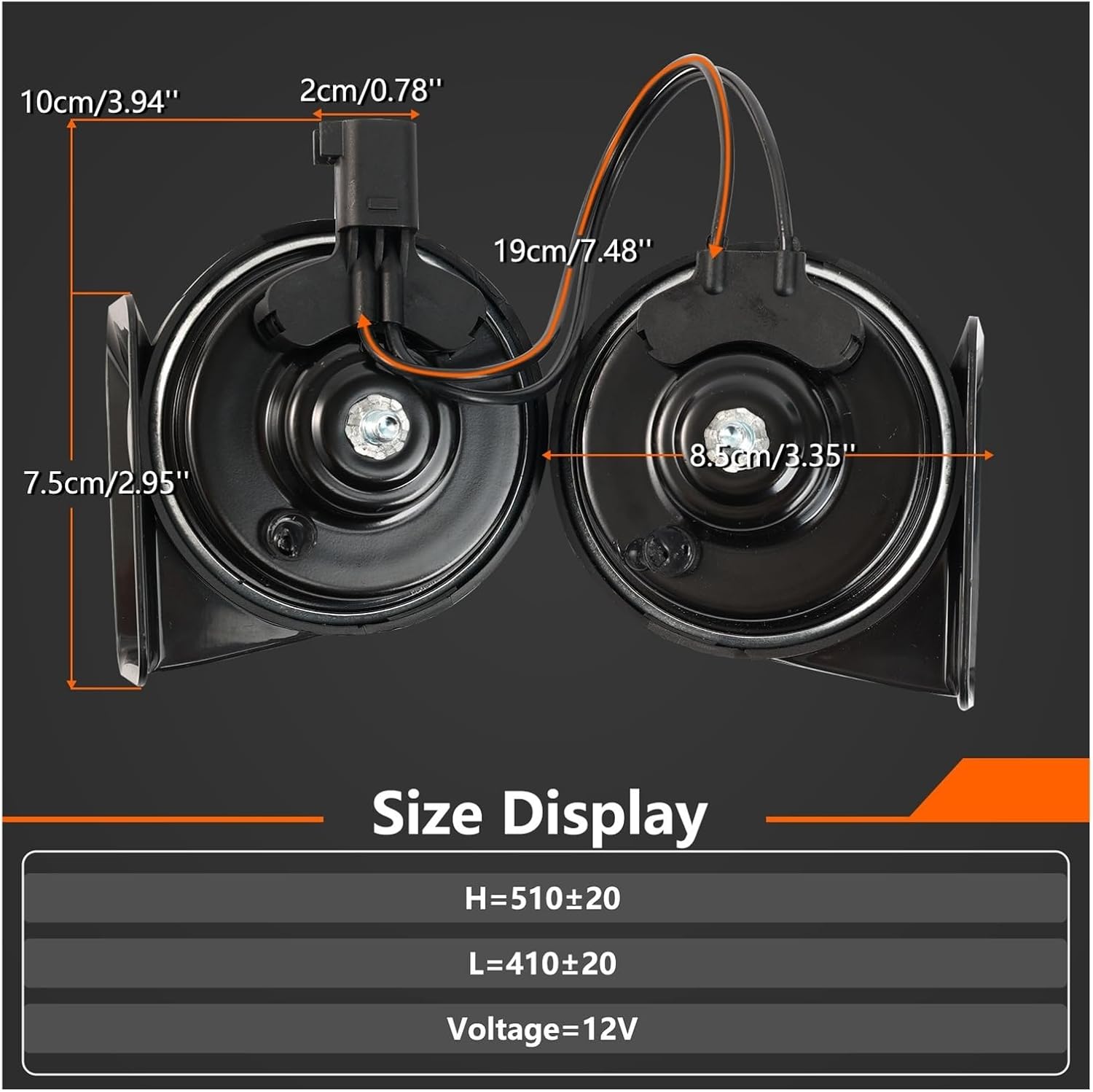 New 2Pcs Car Twin Tone Snail Horn Loud Speaker For Opel Vauxhall Corsa D E Astra J K Vectra D Insignia Meriva Zafira Mokka Antara