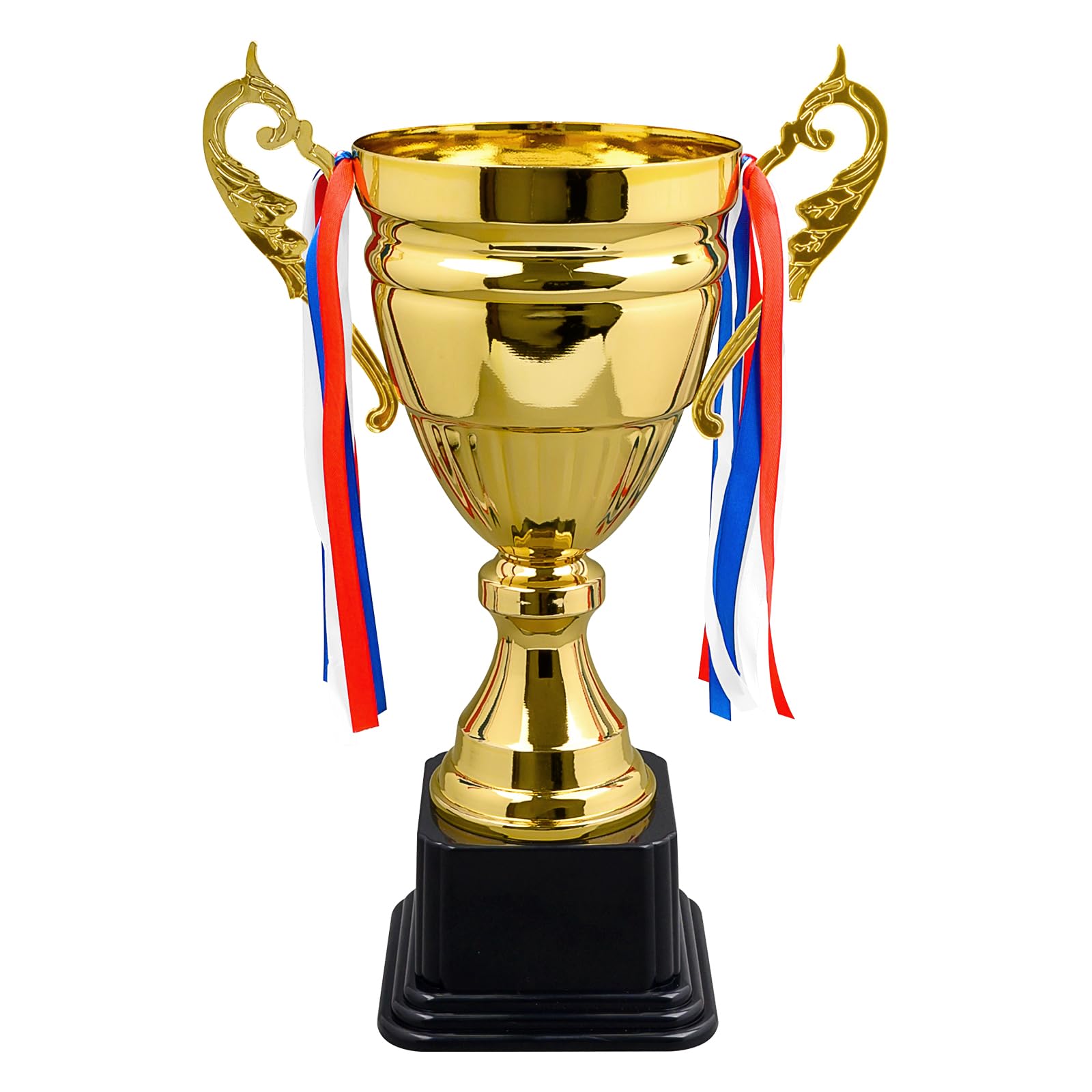 Grande coupe dorée de 37 cm - Trophée de football avec gravure - Pour décoration de fête, concours et gagnant