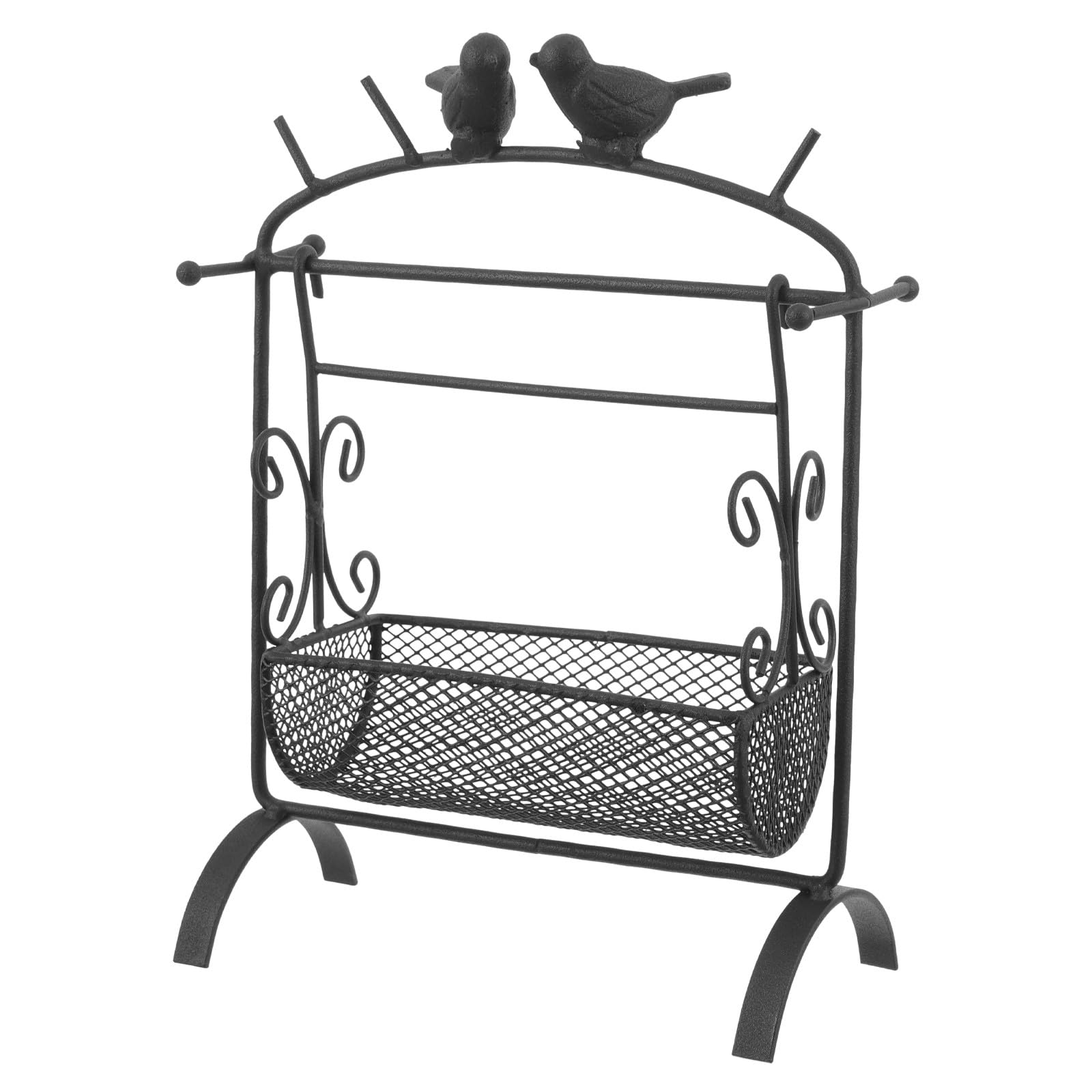 Étagère de rangement en fer à panier oscillant rigide pour trier les accessoires