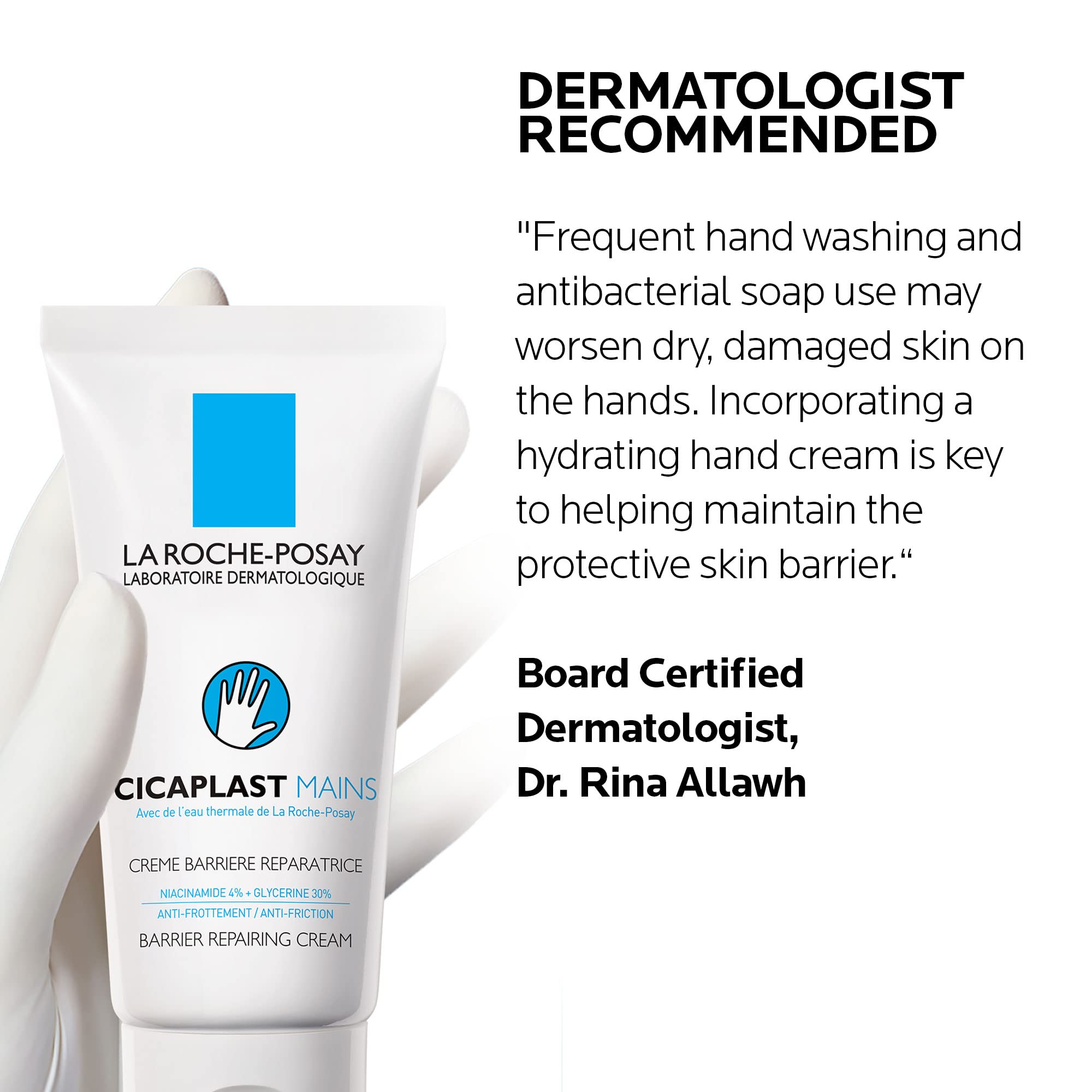 La RochePosay Cicaplast Hand Cream, Instant Relief Moisturizing Hand