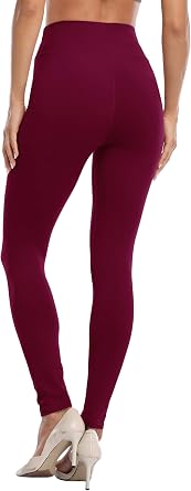 Women's High Waist Leggings Stretch Workout Pants Full Length Gym Tights