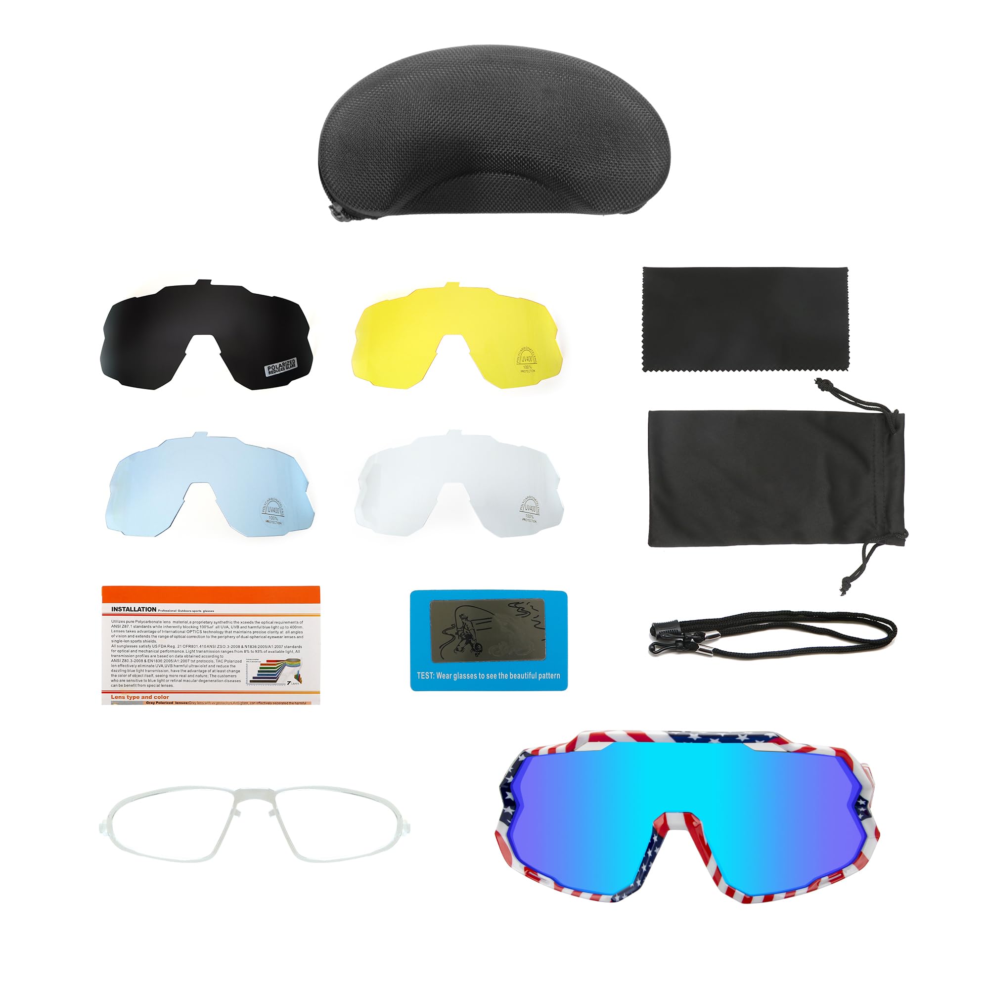 Gafas de sol Vipers para hombre y mujer, gafas de ciclismo polarizadas para ciclismo, pesca, correr y escalar, UV 400