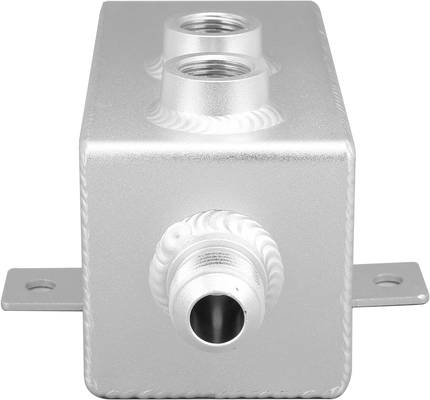 Zbiornik na Aluminiowy Zbiornik na 1L z Filtrem Odpowietrzającym i Kurkiem Spustowym Spawana metodą TIG Konstrukcja z Przegrodami do Uniwersalnych Akcesoriów Samochodowych Zastosowanie w
