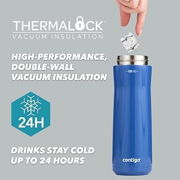Contigo Jackson Autopop Cold Water Thermo 590 mL Black