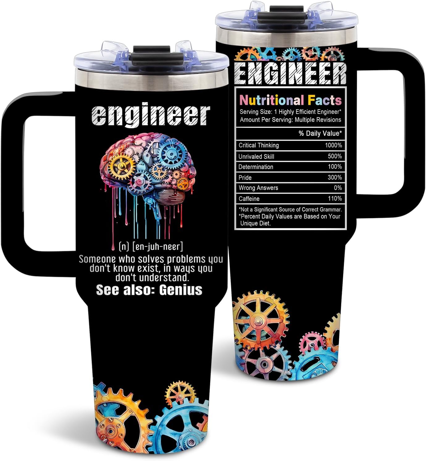 DUUV Engineer Tumbler 40oz, Insulated Engineering Gifts for Man