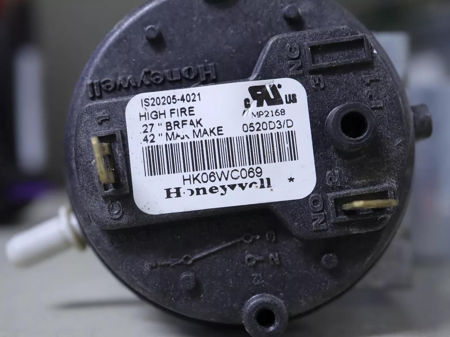 Replacement for Honeywell HK06WC069 Furnace Air Pressure Switch IS20205-4021 OEM