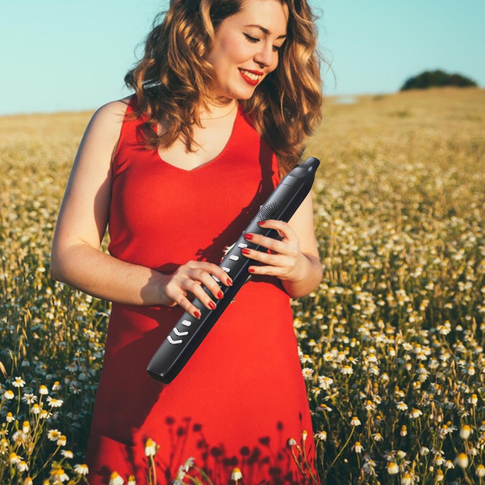 Digital Wind Instrument | Electric Saxophone with 10 Musical Tones | Sound Imitation Wind Instrument Digital Saxophone, Flute Electric Saxophone