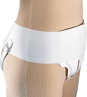 Elastic Hernia Support Brace Belt Double Inguinal Groin Relief (Medium)