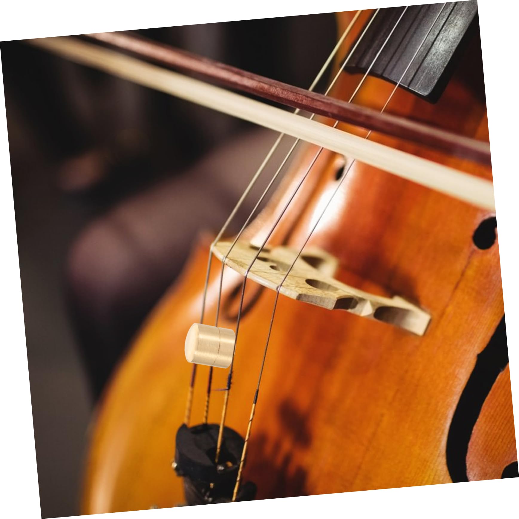 VICASKY Cello Mute Noise for Cello Strings Sturdy Metal Design Easy to Install Accessories