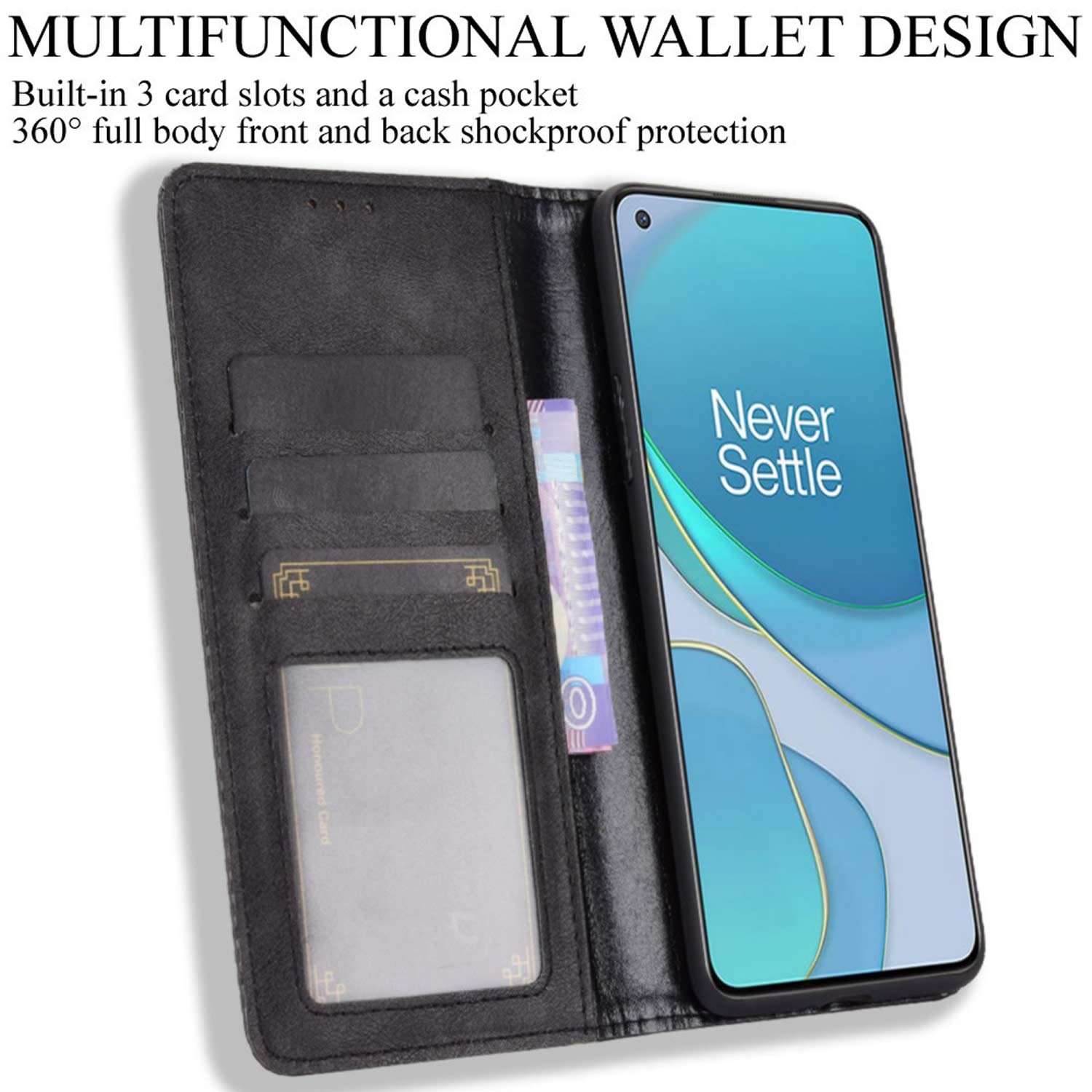 Housse Portefeuille Pour Doogee S89 Pro – Protection Style Livre, Rouge Et Gris, Avec Pare-chocs