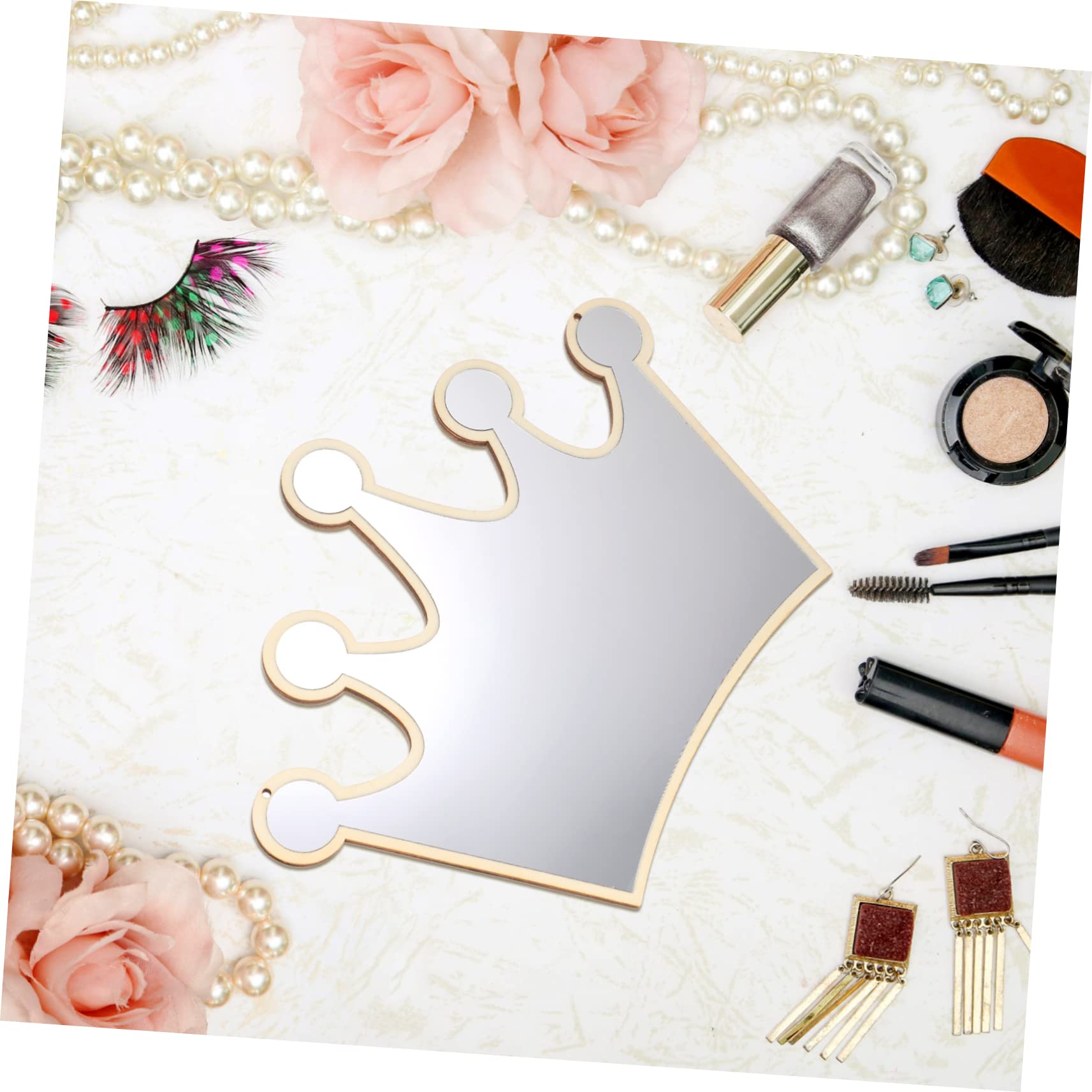 Unomor Crown Wall Decor Acrylic Mirror Princess Room Decor Boys and Girls Acrylic Mirror Wall Decorative