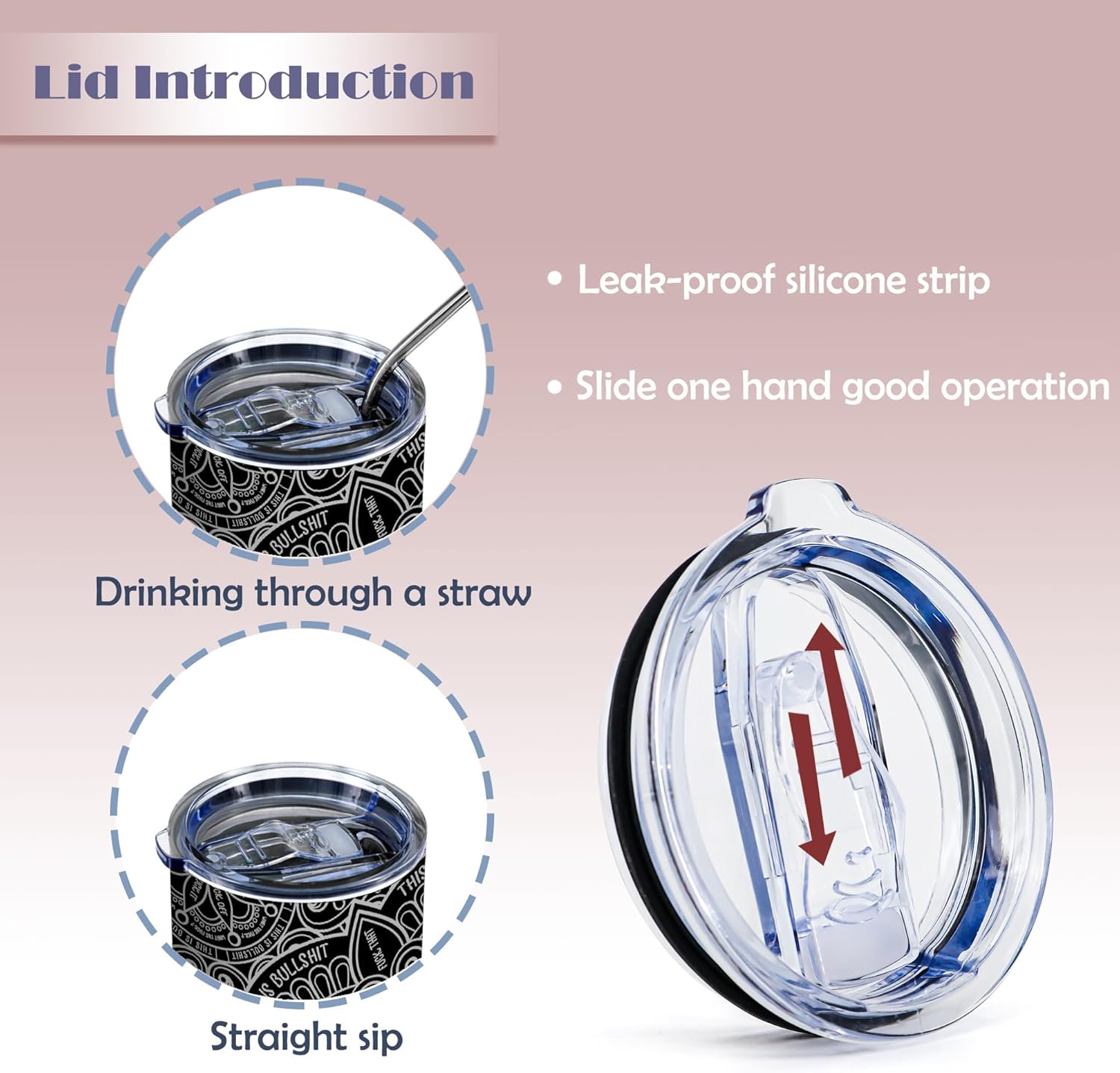 ATHAND Hidden Message Tumbler,20 Oz Insulated Stainless Steel Iced Coffee Tumbler with Lid,Funny Fck This Sht Travel Coffee Mug Cup,Sarcastic Gift for Adults,Coworkers,Friends,Office,Christmas,1 Pcs - Image 3