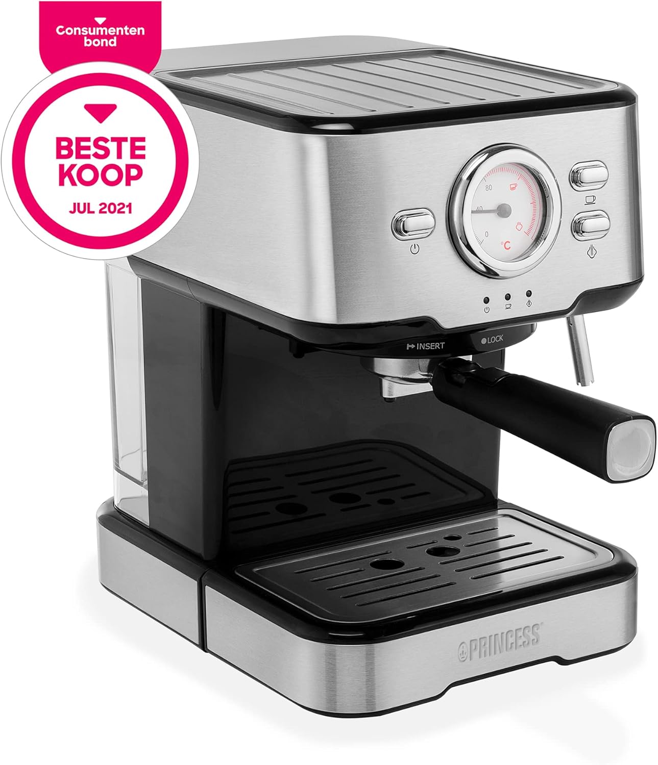 Princess Capsule Machine 249415 - Per capsule Nespresso™, caffè macinato e cialde ESE - Pompa 20 bar - 1,5 L - 1100 W Princess Capsule Machine 249415 - Per capsule Nespresso™, caffè macinato e cialde ESE - Pompa 20 bar - 1,5 L - 1100 W