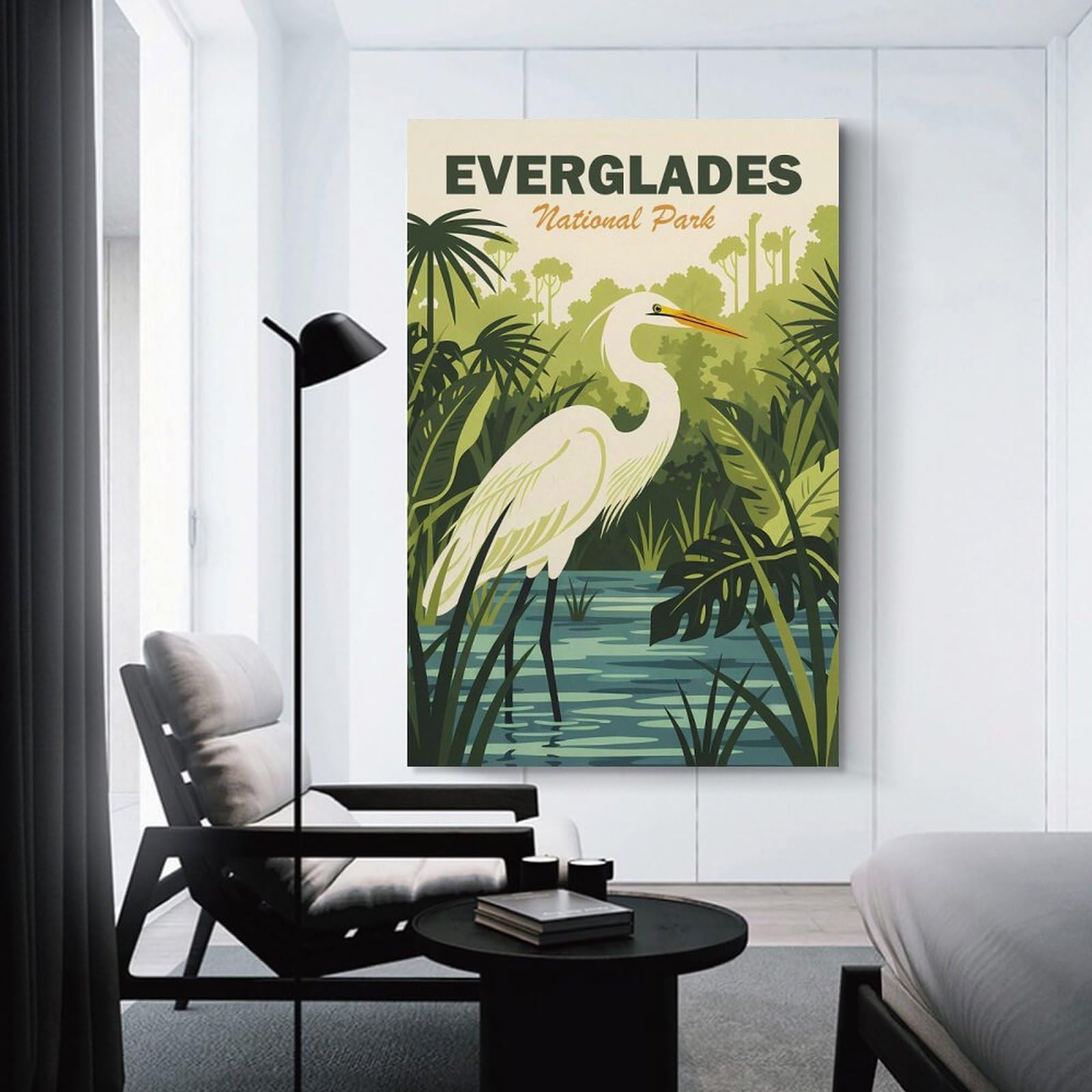 Junmoney Unframe-Style-13-1 Everglades National Park Home Decor Wall Art 24X36inch(60X90cm), For Bedroom, Guest Room Or Reading Nook, Decorative Wall Art For Cosy Rooms