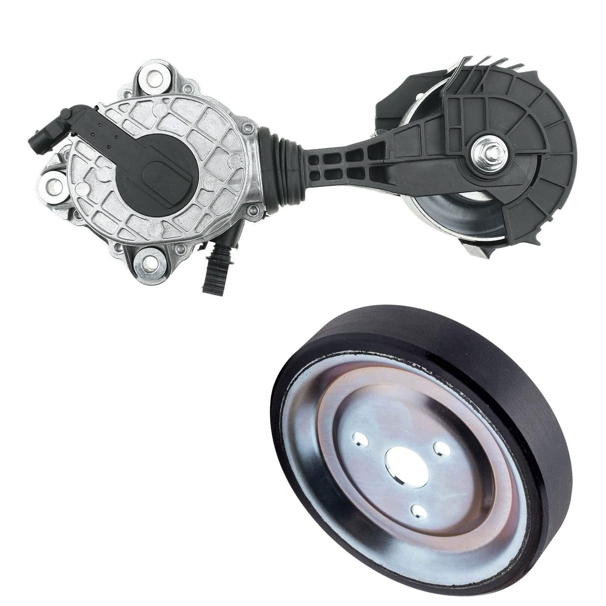Galet Tendeur Courroie Trapézoïdale avec Poulie Pompe Eau compatible pour Berlingo C3 Picasso C4 Picasso C5 III Break DS3 R55 R60 R58 R57 R61 R59 2008 207 208 3008 308 5008 508 Partner RCZ V759883280
