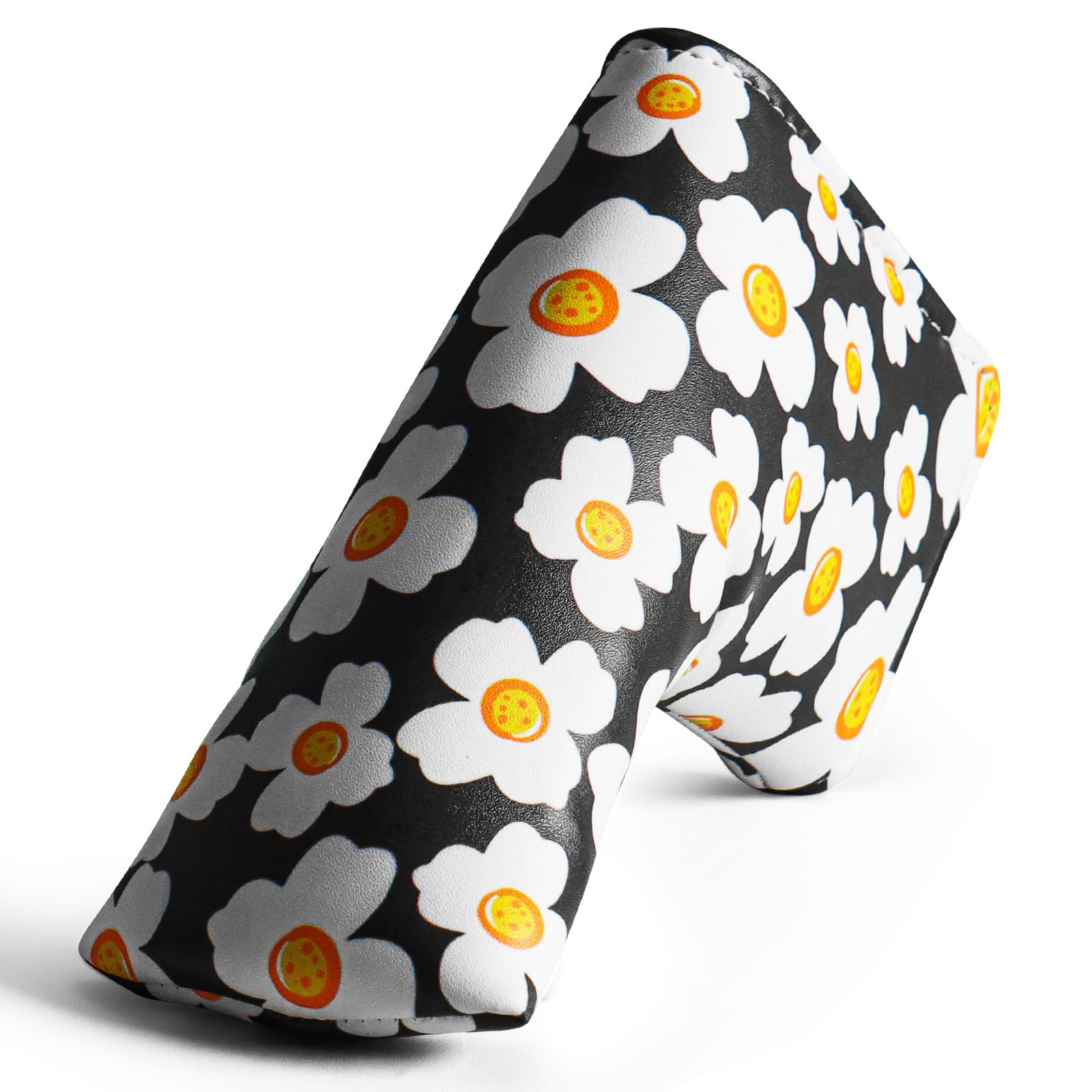 Golf Headcovers for Putter Club PU Leather Fabric Value Pack, Putters Headcover Shamrock Embroidered Design Waterproof Lightweight Fahion Fit All Brands Putter Clubs (Grey) — image 1