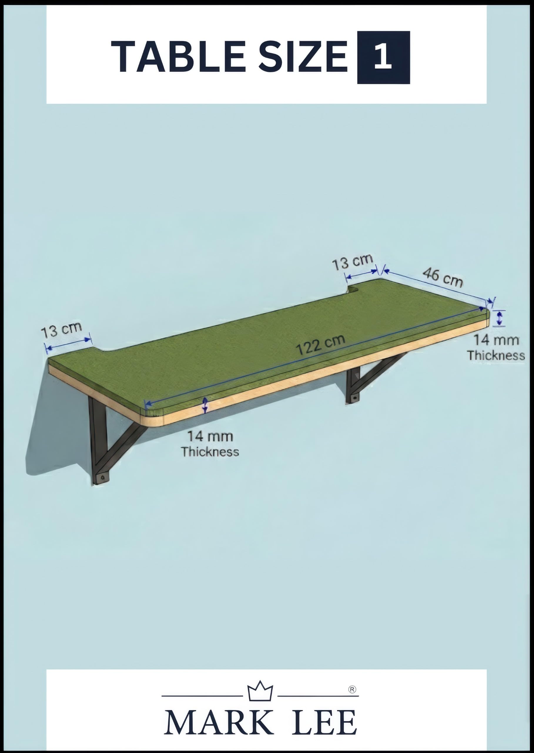 Wall Mounted Ironing Board - Space Saving Design -4