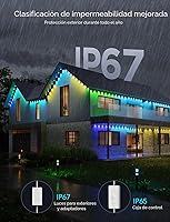 Vista 5 de Govee - Luces permanentes para exterior Pro, de 200 pies con 120 luces LED RGBIC para iluminación diaria y de acento, 75 modos de escena