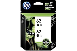 HP 62 2-Pack Black Ink Cartridges
