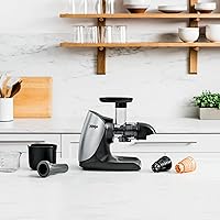 Vista 3 de Ninja Cold Press Juicer Pro, exprimidor de masticación lenta con control total de pulpa, potente motor silencioso de 150 W, fácil de limpiar, sin