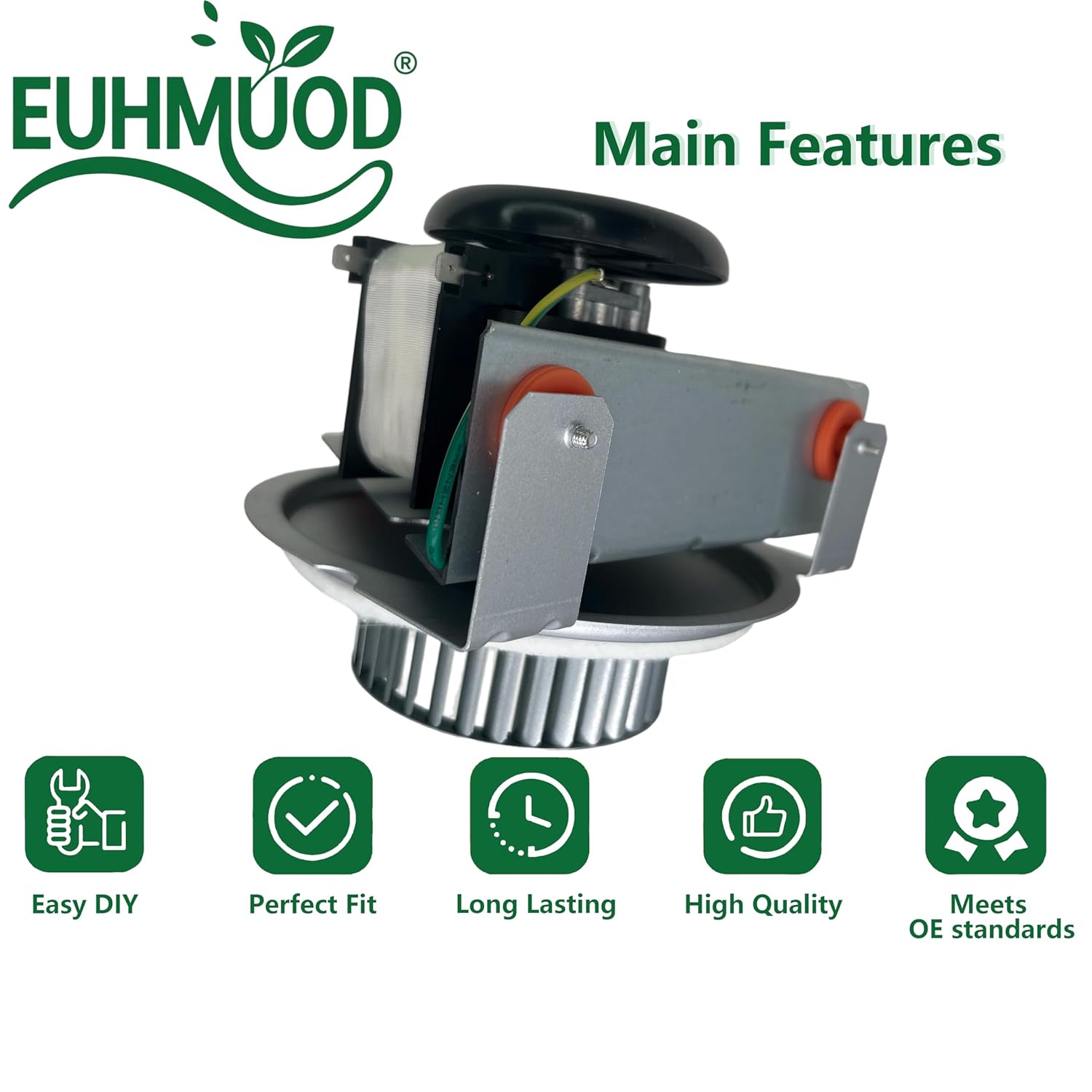 HC21ZE117-B HC21ZE117 Furnace Draft Inducer Blower Motor Assembly Kit Compatible with Carrier Bryant Payne, Replaces 318984-753, J238-150-1571, HC21ZE114A with LA11AA005 Blower Wheel & Bracket