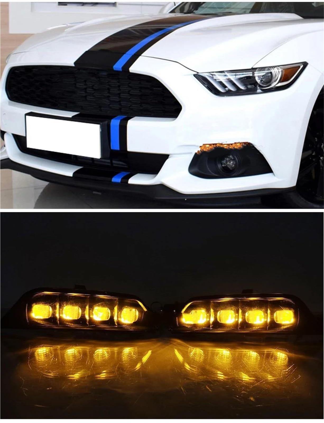 Feux Jour Clignotants Pare-chocs Pour Ford Pour Mustang 2015 2016 2017