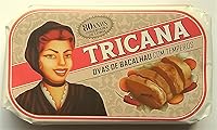 Vista 1 de Ticana Portugal Huevas de bacalao en conserva gourmet en aceite de oliva puro y especias - 4.23oz / 120gr (paquete de 5 latas)