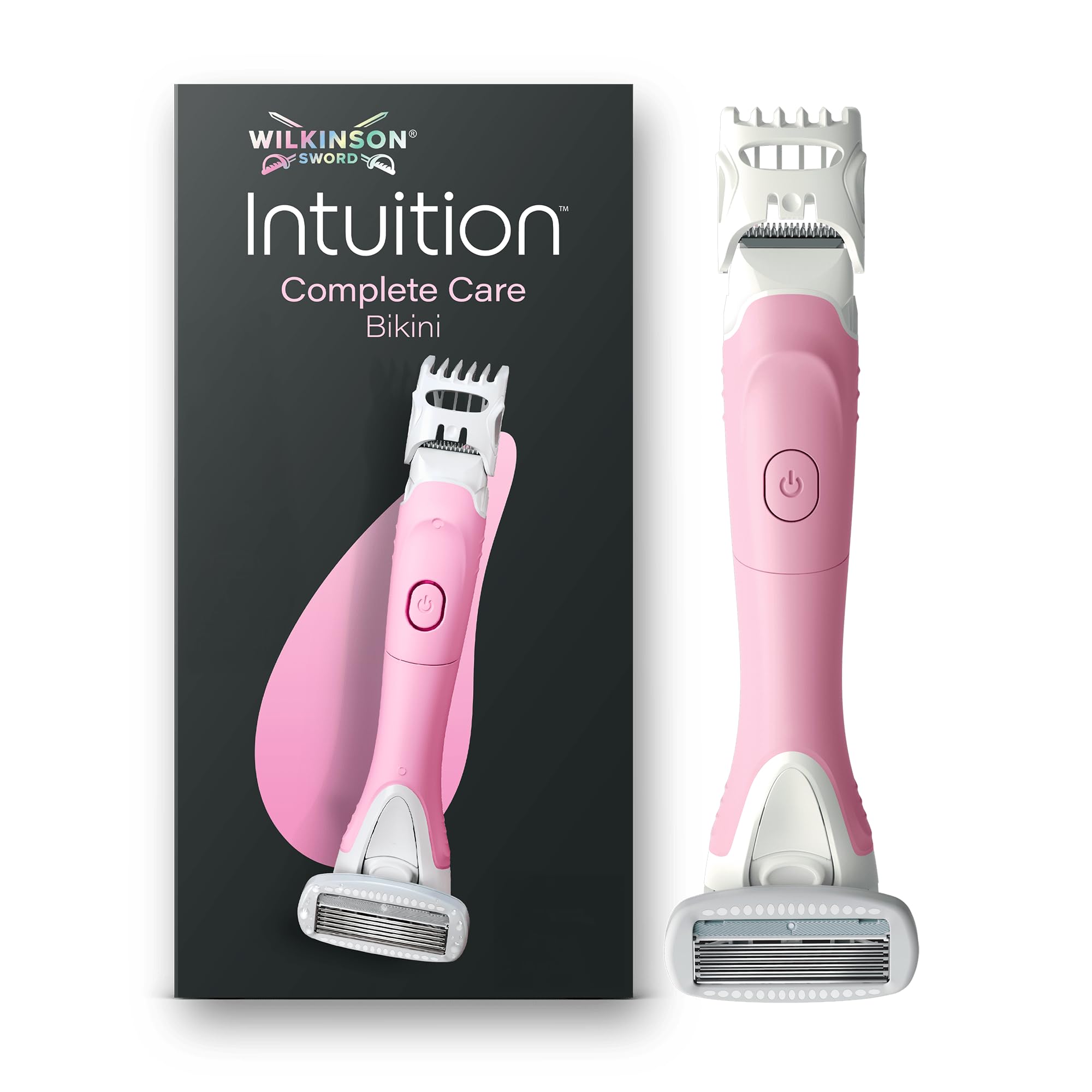 Wilkinson Sword Intuition Complete Care Bikini pour femme, tondeuse électrique et rasoir 2 en 1 pour le maillot, manche avec 1 recharge