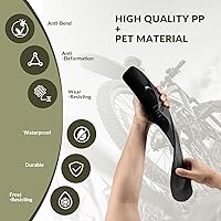 Vista 7 de ROCKBROS Guardabarros de bicicleta ajustables para bicicleta de 26"/27.5"/29" de bicicleta de montaña, protectores de barro universales delanteros