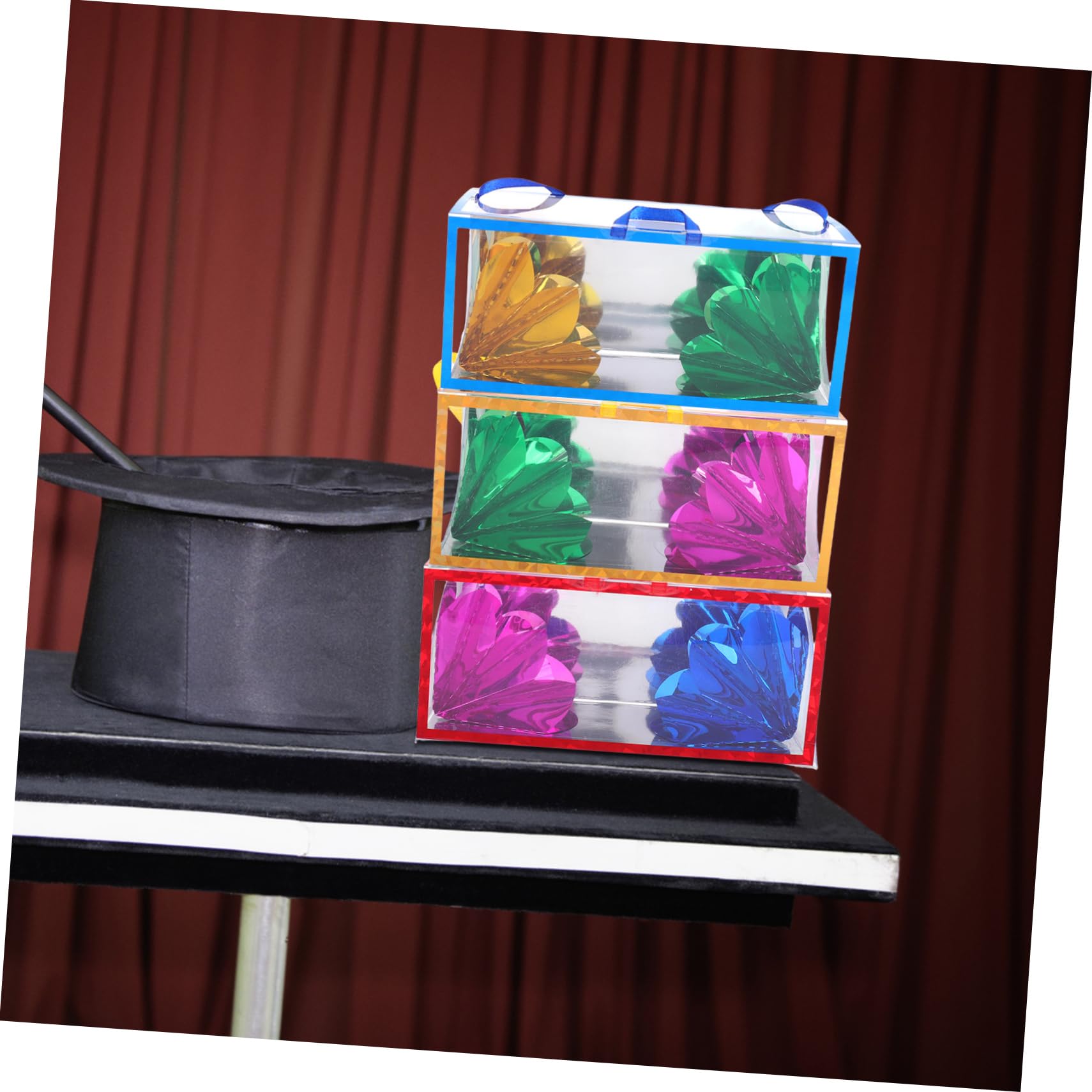 ibasenice Magician Flower Illusion Box Prop Per Spettacoli Gimmick Per Accessorio Per Intrattenimento e
