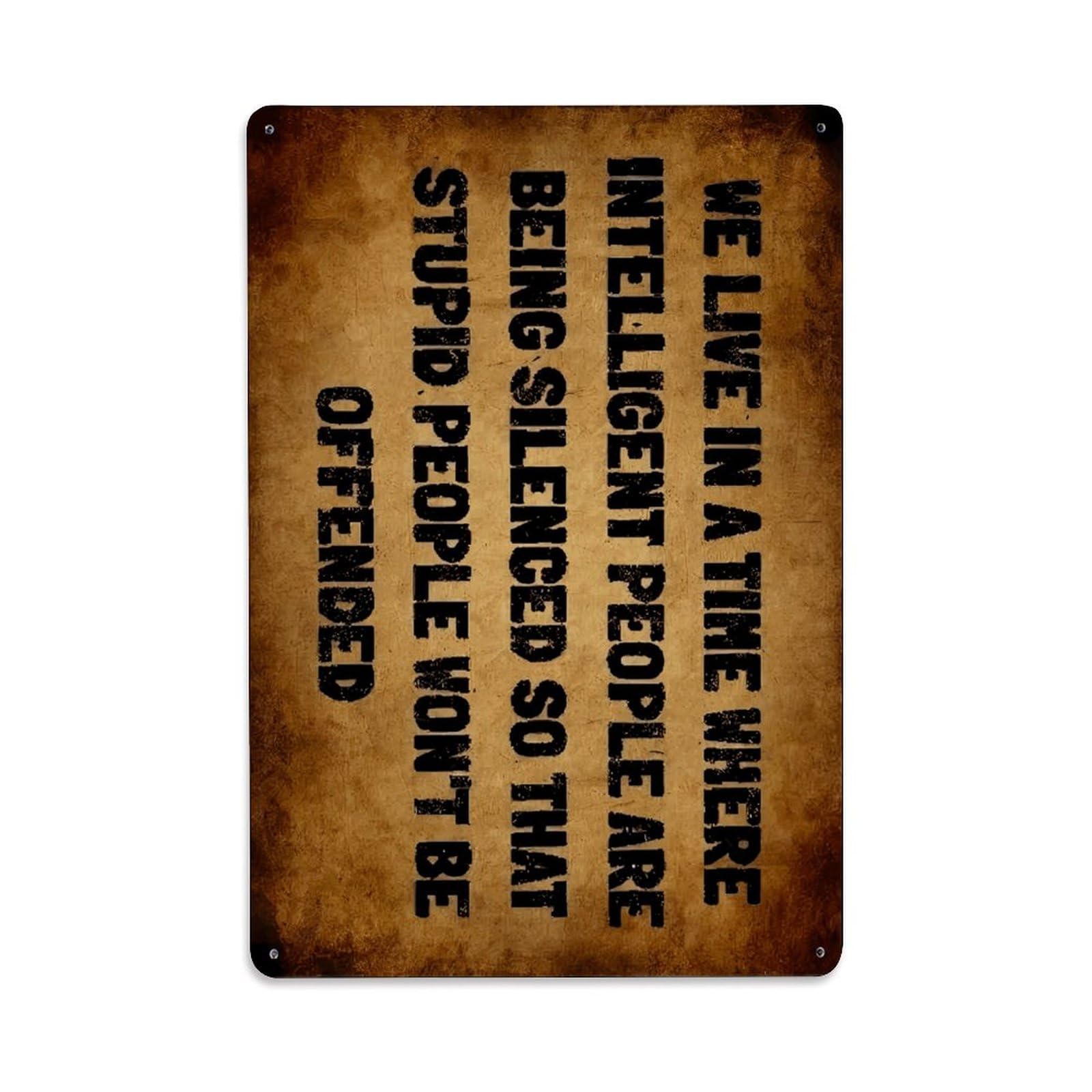 Ldfuieksufg Style Vintage Inspirational Quote Metal Sign Vintage Aluminium Metal Sign, Retro Wall Decor For Home, Bar, Garage & Farmhouse 30X20cm
