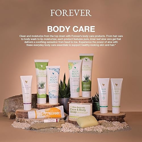 Miniatura 6 de Forever Living - Gel de aloe vera puro para calmar e hidratar la piel, no mancha y de absorción rápida, vegano y sin gluten, 4 onzas líquidas